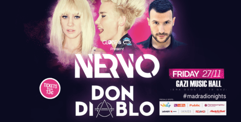 ΝERVO και Don Diablo στα #madradionights