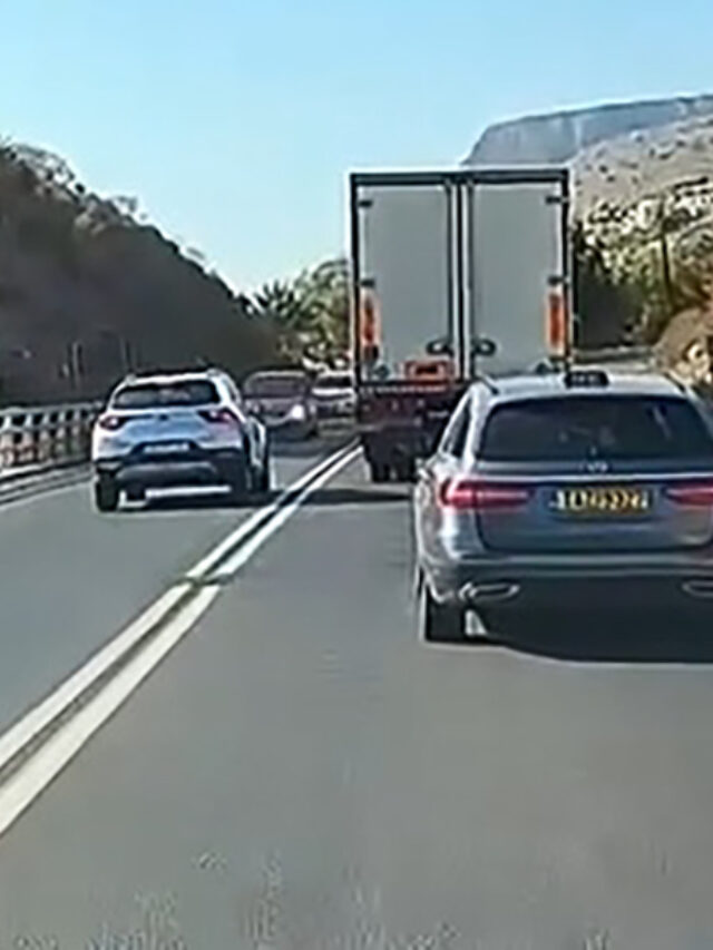 Οδηγάρα πιάστηκε να κάνει την πιο «Κρήτη» προσπέραση της χρονιάς στον ΒΟΑΚ